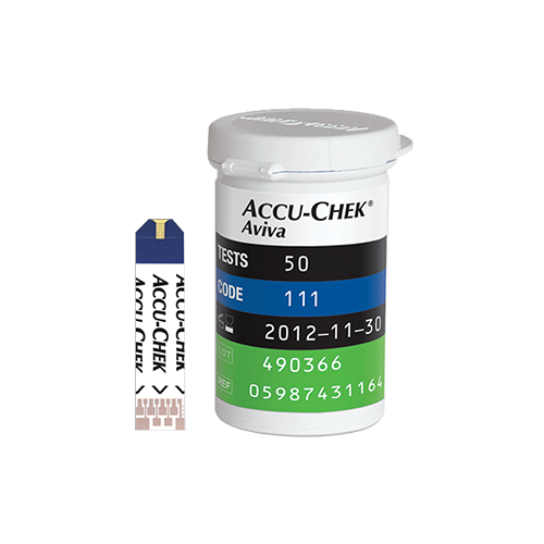 Accu-Chek Aviva Plus Blood Glucose Test Strips (Pack of 50)